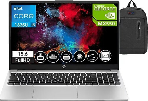 HP 250 G10 G18A539EA40 15.6 inç Intel Core i5 1335U 16 GB 2 TB SSD NVIDIA GeForce MX550 Windows 11 Professional
