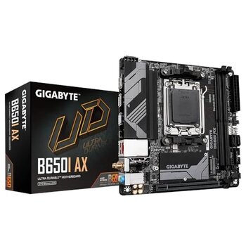 Gıgabyte B650ı Ax Anakart - Amd Ryzen 9000 Serisi, 5+2+1 Fazlı Vrm, 6400 Mhz'e Kadar Ddr5 (Oc), 1Xpcıe 4.0 M.2, 2.5 Gbe Lan, Wifi 6E, Usb 3.2 Gen 2