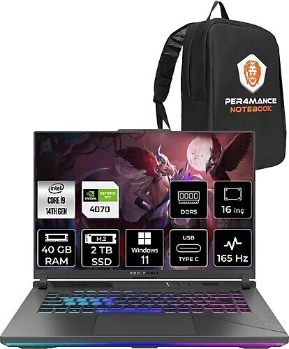 ASUS ROG Strix G16 N3088 16 inç Intel Core i9 14900HX 40 GB 2 TB SSD NVIDIA GeForce RTX 4070 Windows 11 Professional