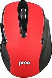 Preo M16 Siyah-Kırmızı Kablosuz Mouse
