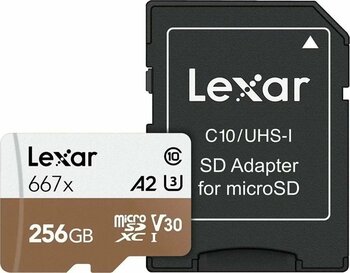Lexar 256Gb 667X Microsdxc Hafıza Kartı Sd Adaptör