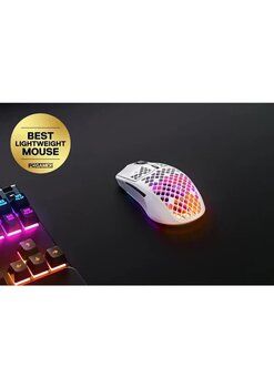 Steelseries Aerox 3 Snow Rgb Şarjlı Ergonomik Optik Kablosuz Oyuncu Mouse - Teşhir