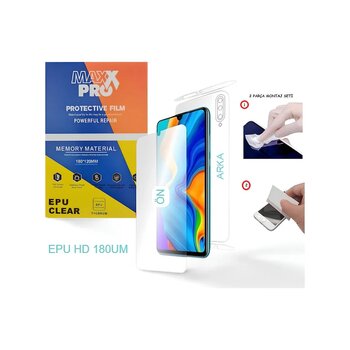 General Mobile Gm 9 Pro Nano Ön Ekran + Full Arka Kaplama Set Esnek Ultra İnce - Maxxpro - Epu Hd