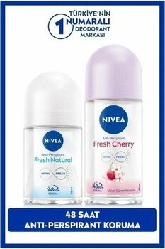 Nivea Fresh Cherry Fresh Natural Roll-on Deodorant 50 ml + 25 ml