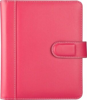 2K 2026 YENİ YIL Günlük Çizgili Ajanda Suni Deri 4 Halkalı Organizer Ajanda iç Ajanda Ölçüsü 15*21 cm Fuşya