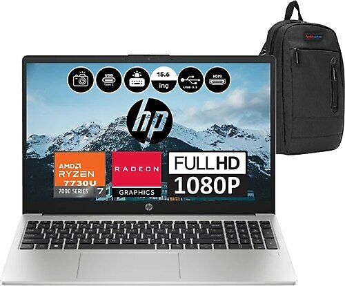 HP 255 G10 8A548EAH07 15.6 inç AMD Ryzen 7 7730U 32 GB 1 TB SSD AMD Radeon Graphics Windows 10 Home