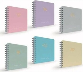 Gıpta Micro Notes Spiralli Sert Kapak 16x16 cm çizgili 100 Yaprak Not Defteri