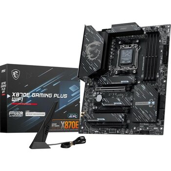 Msı X870E Gamıng Plus Wıfı Am5 Ddr5 8200MHZ(OC) 3x M.2 USB 40GBPS HDMI Dp 5g Lan Wıfı 7 Rgb Atx