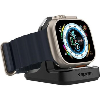 Spigen Apple Watch Şarj / Uyku Standı Rugged Armor Night Stand Black - AMP05764