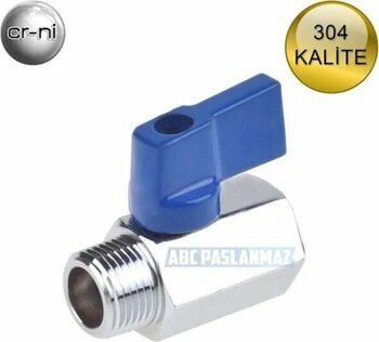 Paslanmaz Krom Mini Vana Erkek-dişi Pn63 304 Kalite(ölçü Seçiniz) Ölçü (parmak) - 3\4''