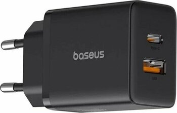Baseus Siyah USB, Type-C Hızlı Şarj Var 20 W Şarj Aleti
