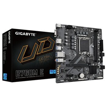 Gigabyte B760M-E Intel B760 Soket 1700 DDR5 7200MHz mATX Gaming (Oyuncu) Anakart