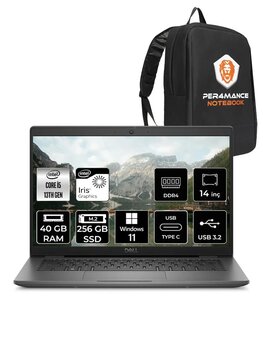 Dell Latitude 3440 I5-1335u 40gb Ram 256gb Ssd 14'' Fhd W11pro Dizüstü Bilgisayar & Per4 Çanta