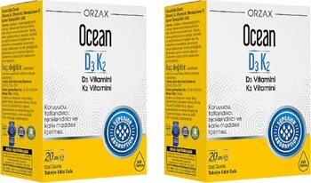 Ocean Orzax D3 K2 Vitamini 2'li Set
