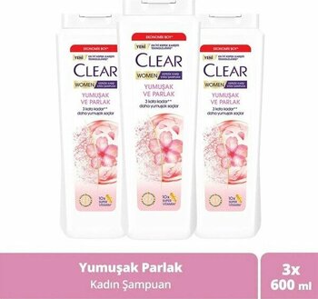 Clear Women Şampuan 600  ml x 3 - 600 ml