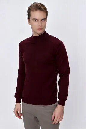 Morven Basic Dinamik Fit Rahat Kesim Yarım Balıkçı Yaka Triko Kazak