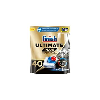 Finish (  1  Adet  )  Finish Ultimate Plus 40 Kapsül bulaşık Makinesi Deterjanı Tableti