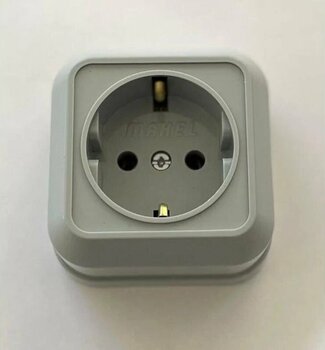 Makel Sıva Üstü Gri Topraklı Priz