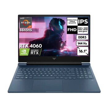 HP Victus 16-S1011NT Ryzen 7 8845HS 64-GBDDR5 4 TBSSD 8GB RTX4060 16.1" 144 Hz FHD Windows 11 Home Gaming Laptop 9Z791EAAT60
