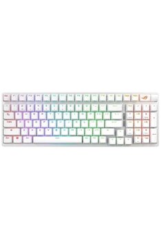 Asus Rog Strıx Scope Iı 96 Wıreless Oyuncu Klavyesi Rog Nx Snow Mekanik Swıtch Aura Sync Rgb Ve Bilek Desteği Ingilizce Beyaz