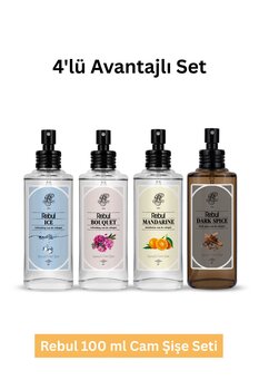 Rebul Kolonya Mandarıne + Ice + Bouquet + Dark 100 Ml.