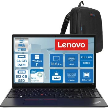 Lenovo Thinkpad L15 Gen 3 Intel Core I5-1235U 24GB 512GB SSD Intel® Iris® Xe Gpu 15.6" Fhd (1920X1080) IPS WIN11HOME Taşınbilir Bilgisayar 21C3006E...