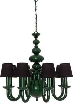 Umur Aydınlatma Roda 6'Lı Yeşil Siyah Şapkalı Sarkıt Avize