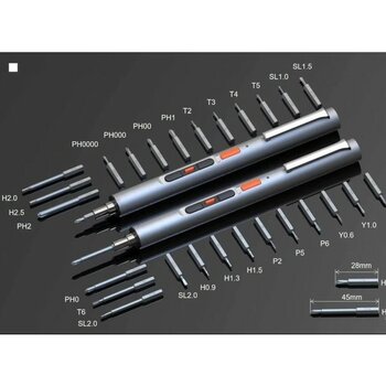 Creationspace Şarjlı Tornavida 26 Uçlu Set Bataryalı Wowstick Kalem Tornavida