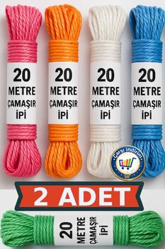 nistabolje Naylon Çamaşır Kurutma İpi 20 Mt X 2 = 40 Mt Çok Amaçlı Dayanıklı İp
