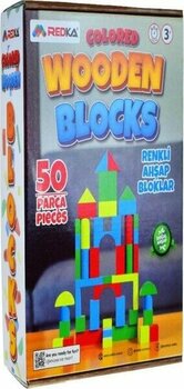 Redka Renkli Ahşap Bloklar 50 Parça RD5671