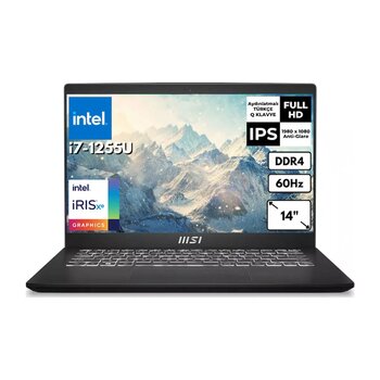 Msi Modern 14 C12mo-1039xtr I7-1255u 16 Gb 512 Gb Ssd Iris Xe Graphics 14" Fhd Windows 11 Home Notebook C12mo-1039xtrat7