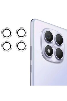 MustCase Xiaomi Redmi Note 14 Pro 4G Uyumlu Koruyucu Cam Gümüş Kamera Lens