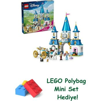 LEGO ǀ Disney Princess Sindirella’nın Şatosu ve At Arabası 43275 + Polybag