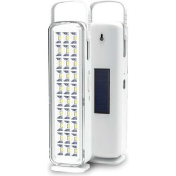 Pelsan 30 Ledli Solar Işıldak, 6500 Kelvin Beyaz Işık, Şarj Edilebilir 2000mAh Batarya, Taşınabilir ve Asılabilir Kampçı Lambası - 206489