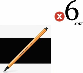 Stabilo Point 88 Fineliner Pen 0.4mm Ince Keçe Uçlu Kalem Siyah 6 Adet Set