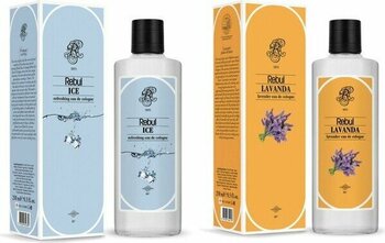 Rebul Edc Kolonya 250 ml Cam Şişe Lavanta ve Ice 2 Li