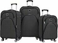 Louisiana Polo 3'lü Valiz Seti 4 Teker Kumaş Valiz 1081