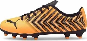 Puma Tacto II FG/AG Jr Black - Neon Citrus 24 Krampon