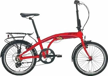 Carraro Flexi 106 Kırmızı-Siyah-Beyaz 6 Vites 20 Jant Katlanır Bisiklet