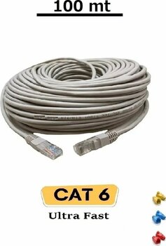 Vwin Cat6 100 Metre RJ45 Ethernet Kablosu