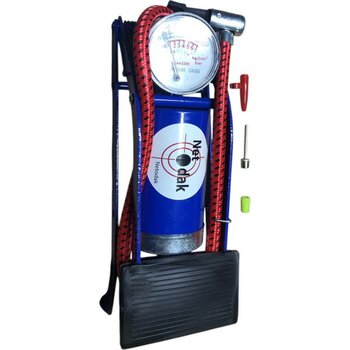 Netodak Bisiklet Pompası Top Şişirme Hava Ayak Pompası Basınç Göstergeli Tek Pistonlu