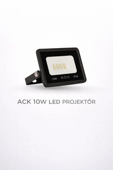 ACK 10W LED Projektör Günışığı 3000K | IP65 | 1100 lm