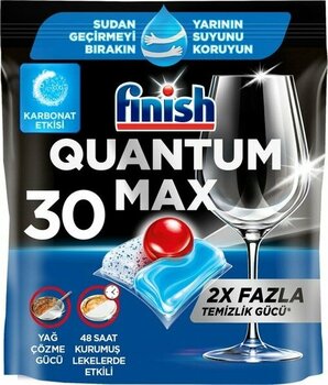 Finish Quantum Max Karbonat Etkisi Bulaşık Makinesi Tableti 30'lu 387 G 2 Adet