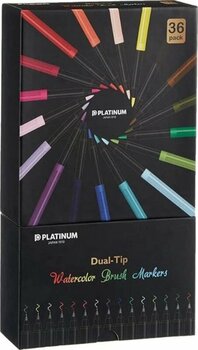 Platinum Cf A Özel Kutulu Çift Taraflı 36lı Fırça Kalem Çok Renkli