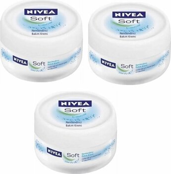 NIVEA Soft Krem 200 Ml Nemlendirici Bakım Yüz Kremi 4005808890507 (3 Adet)