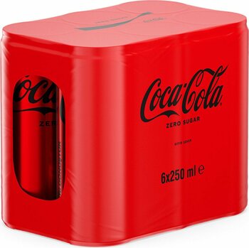 Coca-Cola Zero Sugar Kutu 6 x 250 Ml