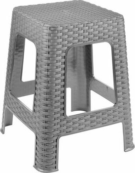 Ikon 4 Adet Rattan Büyük Tabure - Plastik Tabure - Tabure