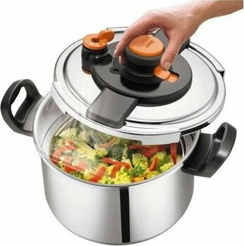 Tefal Clipso Control One Turuncu, Yeşil 6 lt Paslanmaz Çelik Düdüklü Tencere