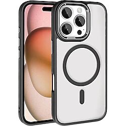 iPhone Uyumlu 16 Pro Kılıf Wireless Şarj Özellikli Zore Krom M-safe Silikon Kapak