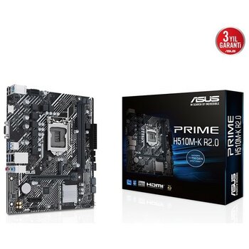Asus Prıme H510M-K R2.0 Ddr4 HDMI Pcıe 16X V4.0 1200P V2 Matx